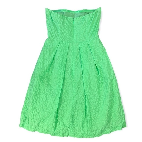 J Crew Textured Strapless Fit and Flare Dress sz 0 - Picture 5 of 13